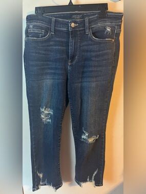 Judy Blue Dark Wash Straight Leg CroppedJeans